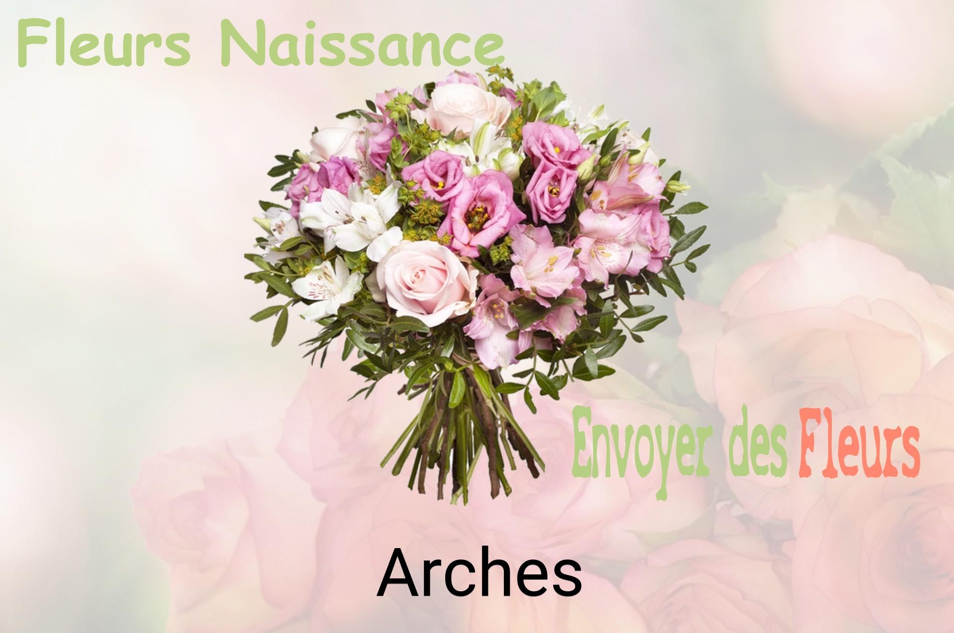 Bouquet de fleurs de naissance livré à Arches